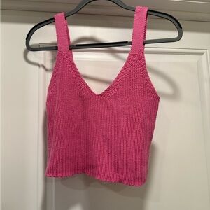 Pink Knit Women's tank top